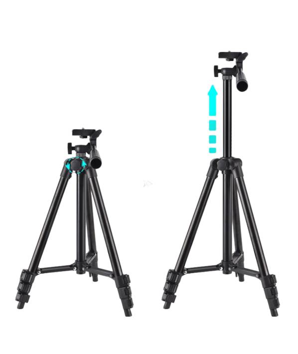 Tragbares Stativ aus Aluminiumlegierung – 360º drehbar Silver