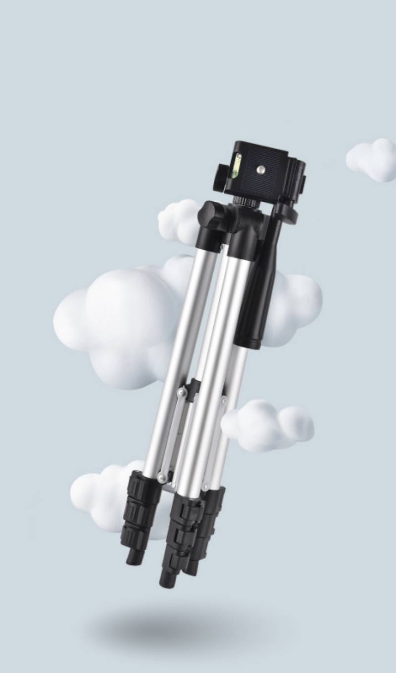 Tragbares Stativ aus Aluminiumlegierung – 360º drehbar Silver