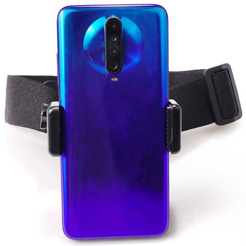 Kopfhalterung für Smartphone, Kopfgurt für GoPro Hero, Verstellbarer Kopfbandhalter mit Clip für Sportkamera Smartphone Universal