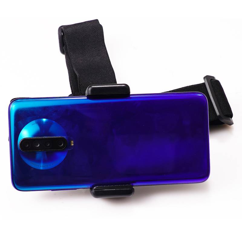 Kopfhalterung für Smartphone, Kopfgurt für GoPro Hero, Verstellbarer Kopfbandhalter mit Clip für Sportkamera Smartphone Universal