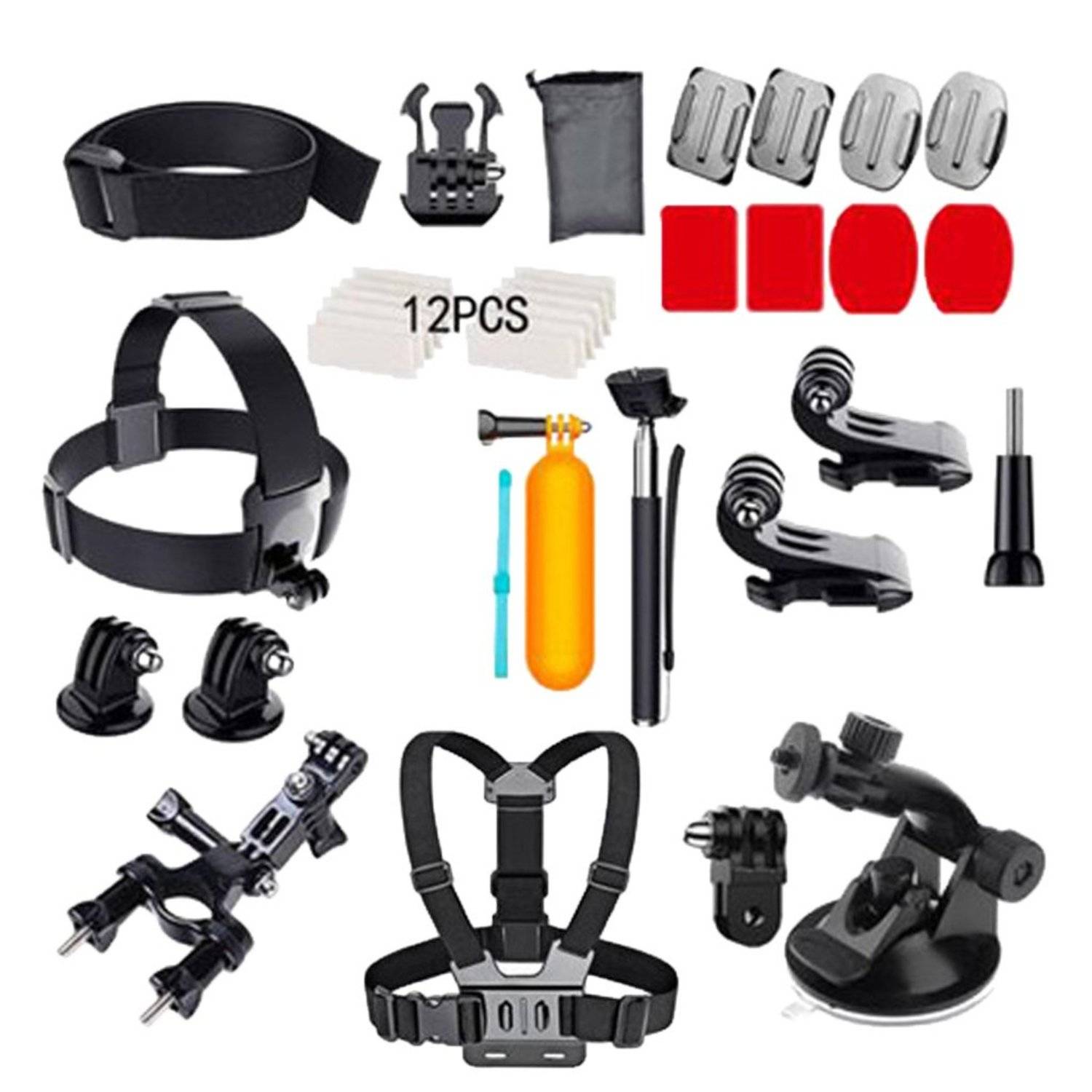 Zubehör-Kit für GoPro Actionkameras - 37 Teile