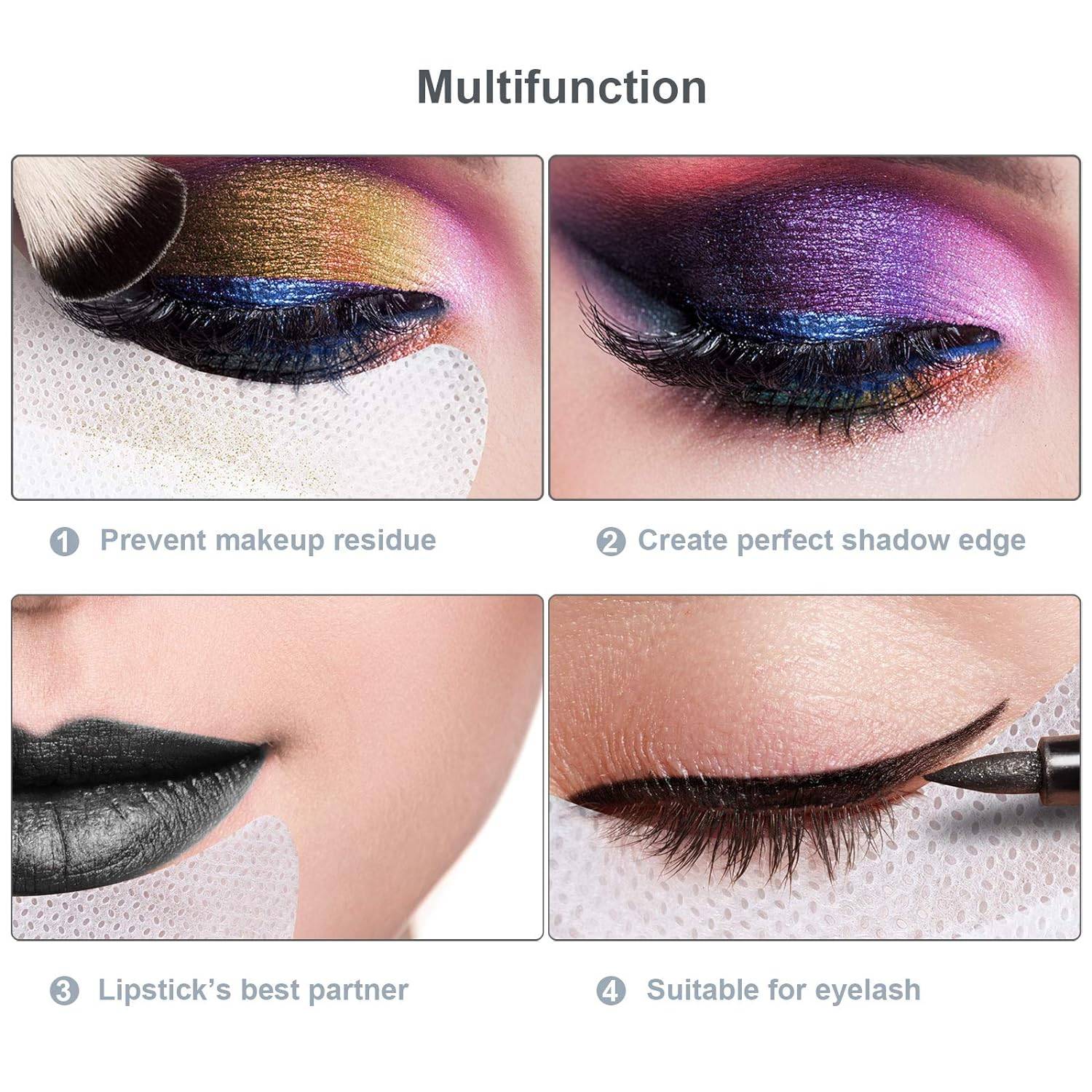 Lidschattenschutz - Verhindert Make-up-Rückstände, 100er-Pack M