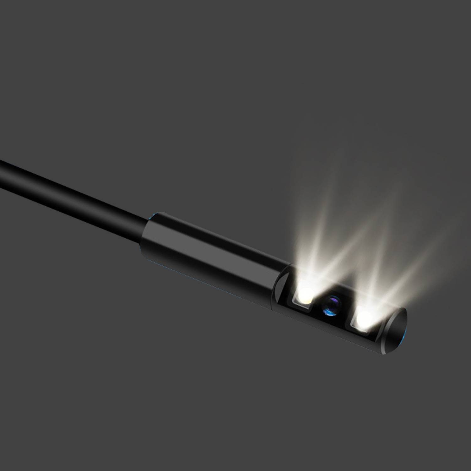 Hand-Endoskopkamera mit 2,4-Zoll-Bildschirm und 6 LED-Leuchten 10 m
