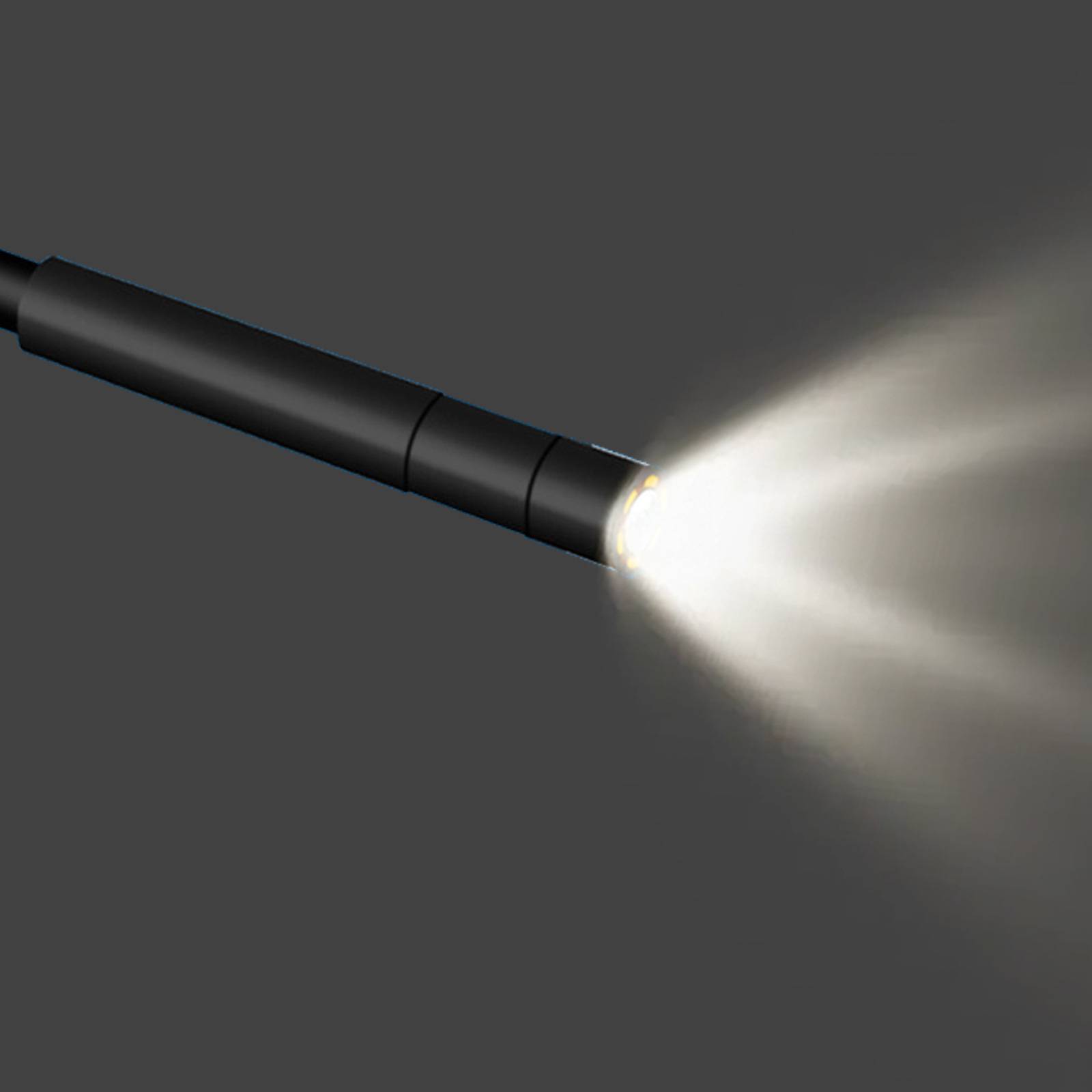 Hand-Endoskopkamera mit 2,4-Zoll-Bildschirm und 6 LED-Leuchten 10 m