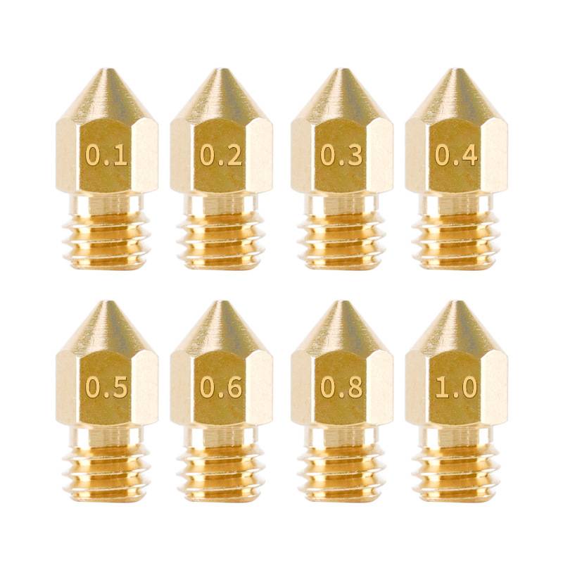 Extruderdüsen für 3D-Drucker 8 Stk Gold