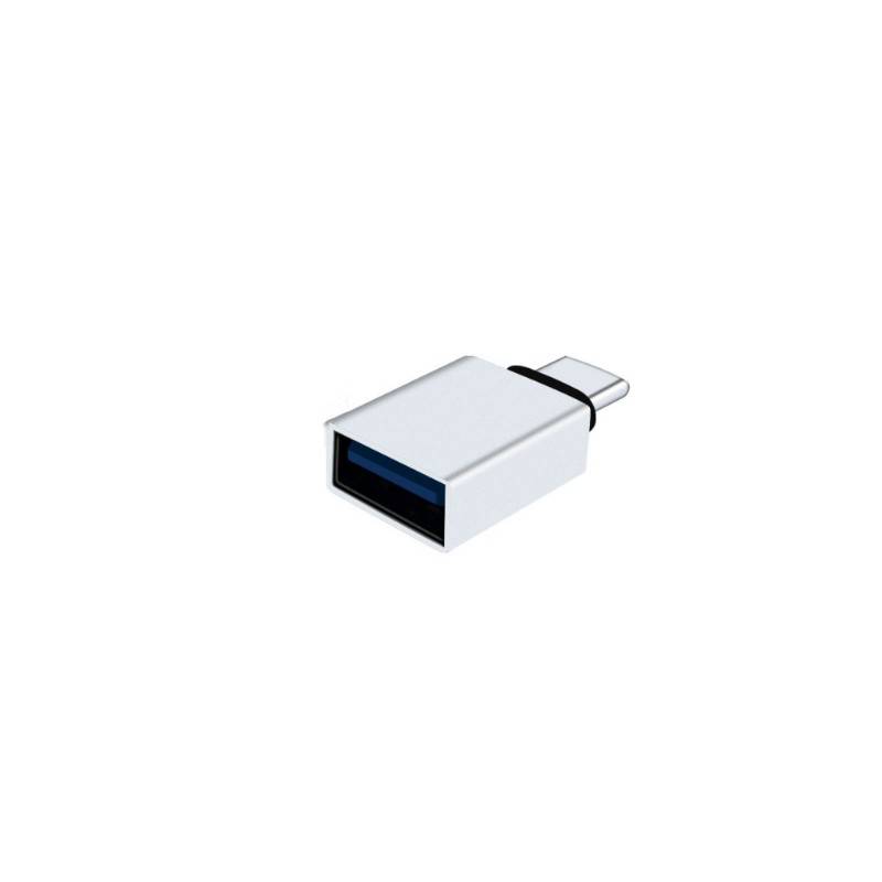 USB-C-auf-USB-3.1-Adapter aus Aluminiumlegierung Silver