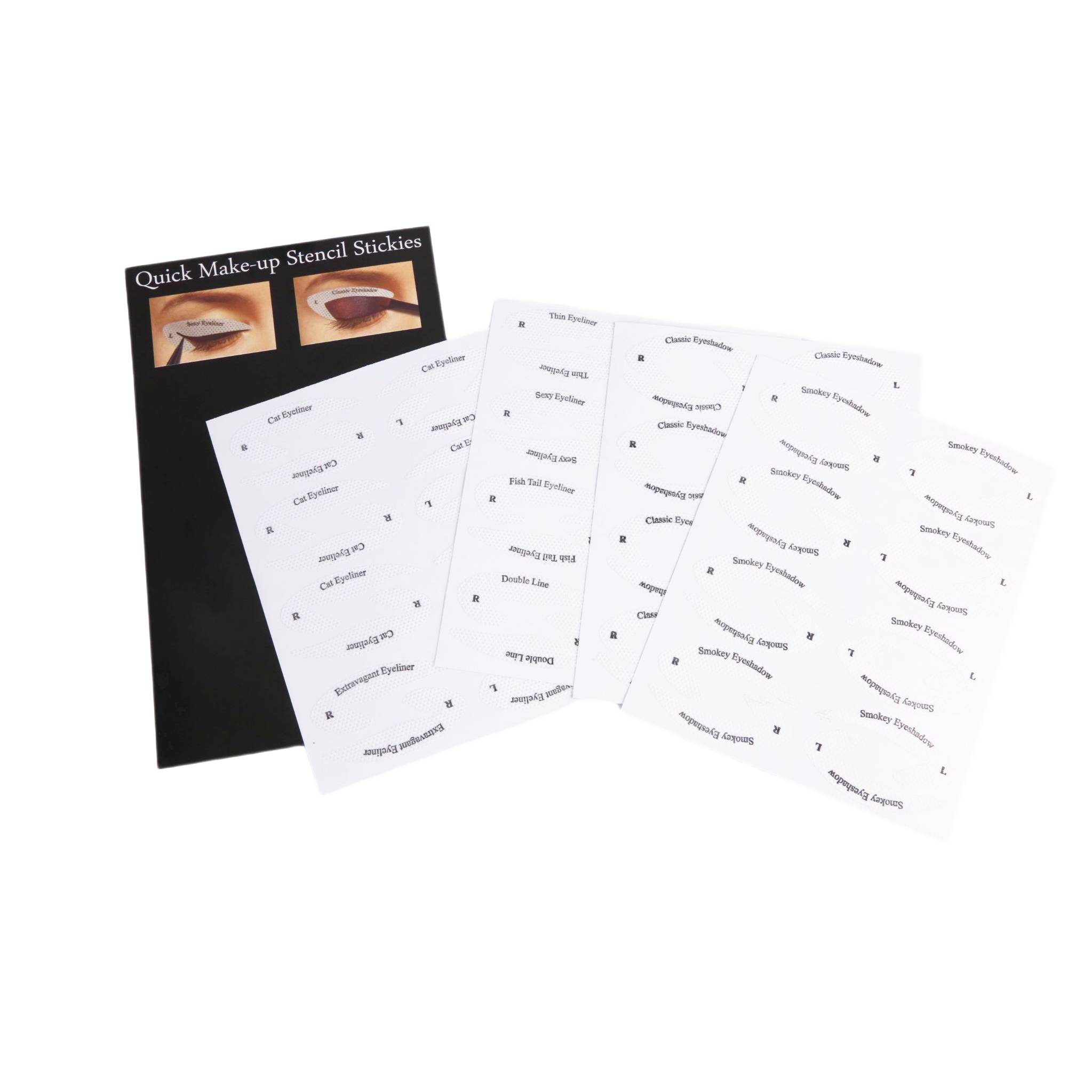 Vorlagen für Eyeliner/Lidschatten 4 Blatt
