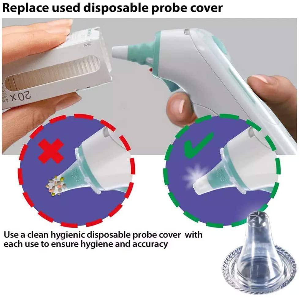 Hygiene-Schutzhüllen für Ohrthermometer von Braun 20 Stück