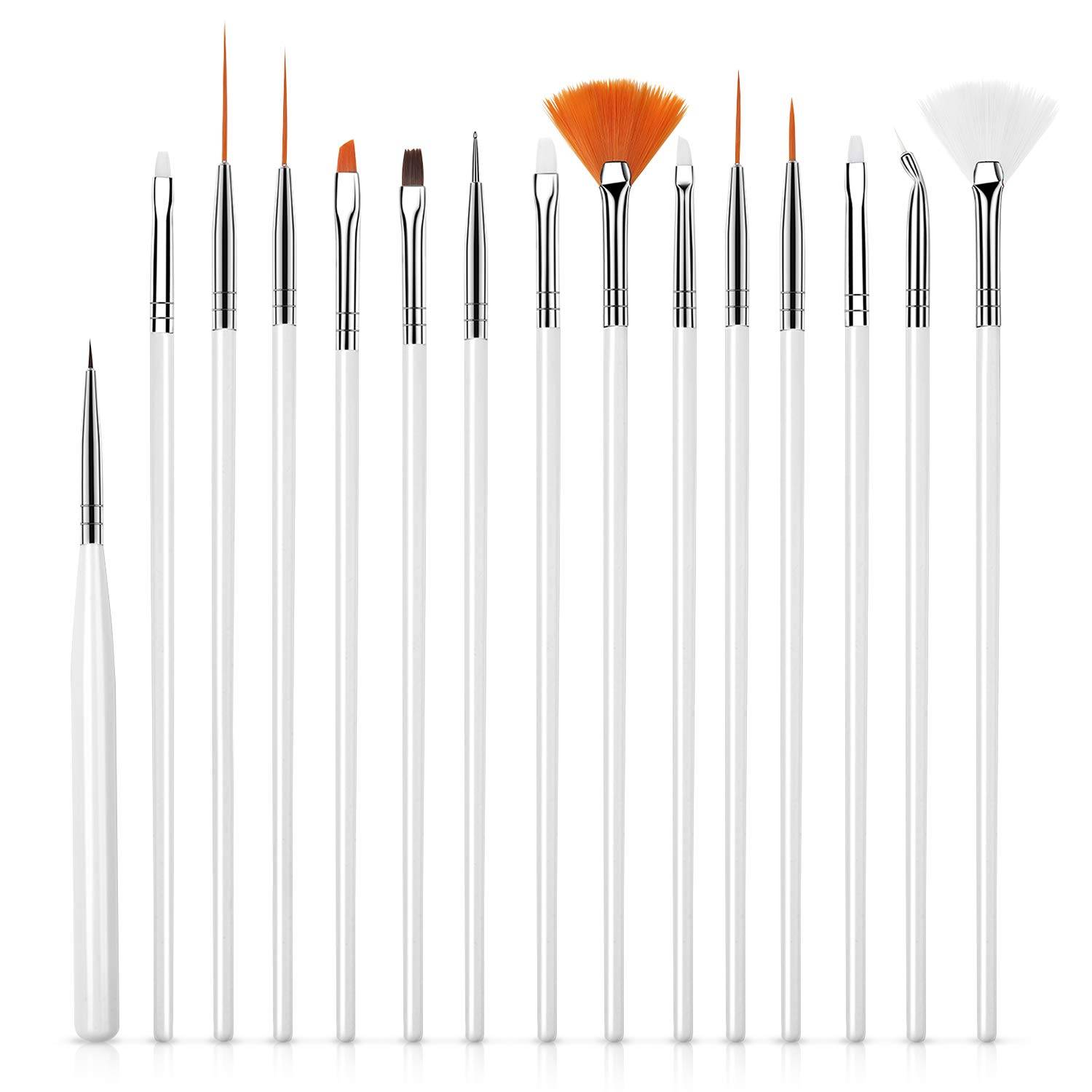 Set Nagelpinsel für Nailart 15 Stück