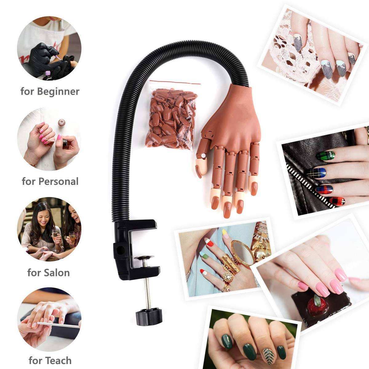 Nail Art Modellhand für Nagelkunst