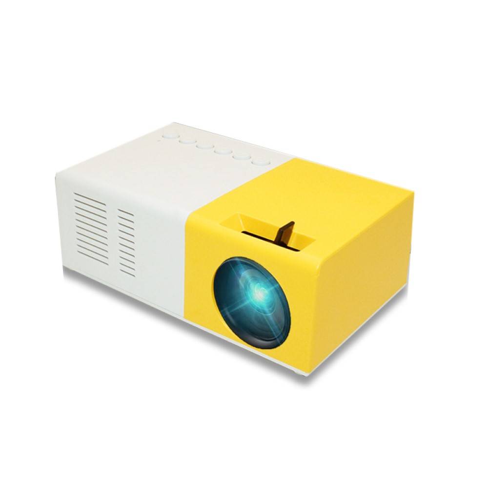 Projektor im Taschenformat 1080p FHD, Mini-Beamer, mit HDMI, AV, Speicherkarte