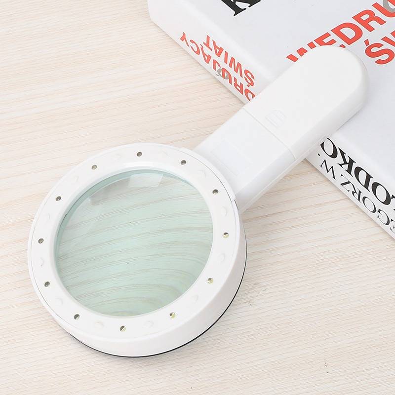 30x Optische LED-Lupe mit doppelter Schicht für Lesen, Hobbys & Inspektion 85 mm
