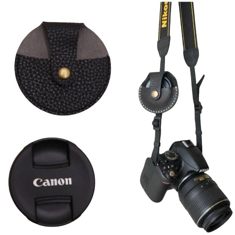 Schutzkappe für Kameraobjektive für Canon Black L