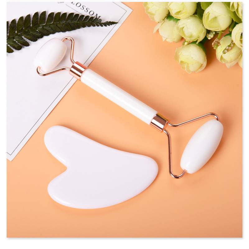 Massagegerät für Gesicht und Körper Entspannung Gesichtsroller White