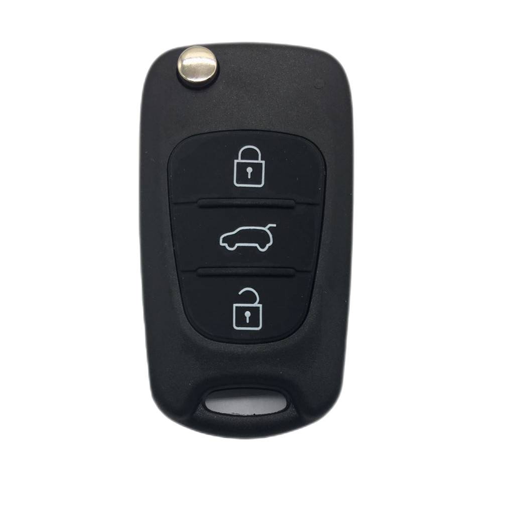 Autoschlüsselhülle Gehäuse mit 3 Tasten für HYUNDAI Kia Schwarz
