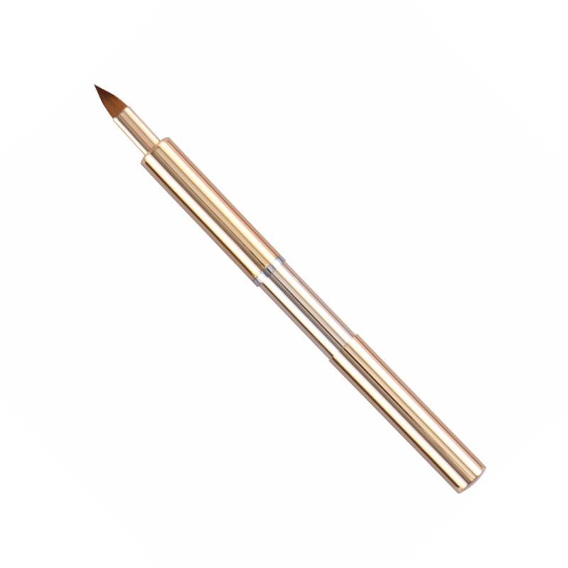 Einziehbarer Lippenpinsel, tragbarer Lipgloss-Applikator mit Kappe