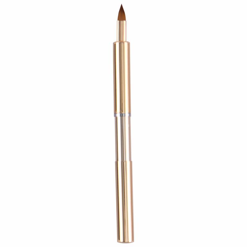 Einziehbarer Lippenpinsel, tragbarer Lipgloss-Applikator mit Kappe