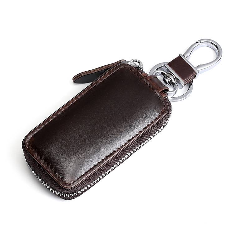 Echter Leder Autoschlüssel Etui Brown