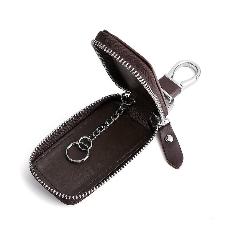 Echter Leder Autoschlüssel Etui Brown