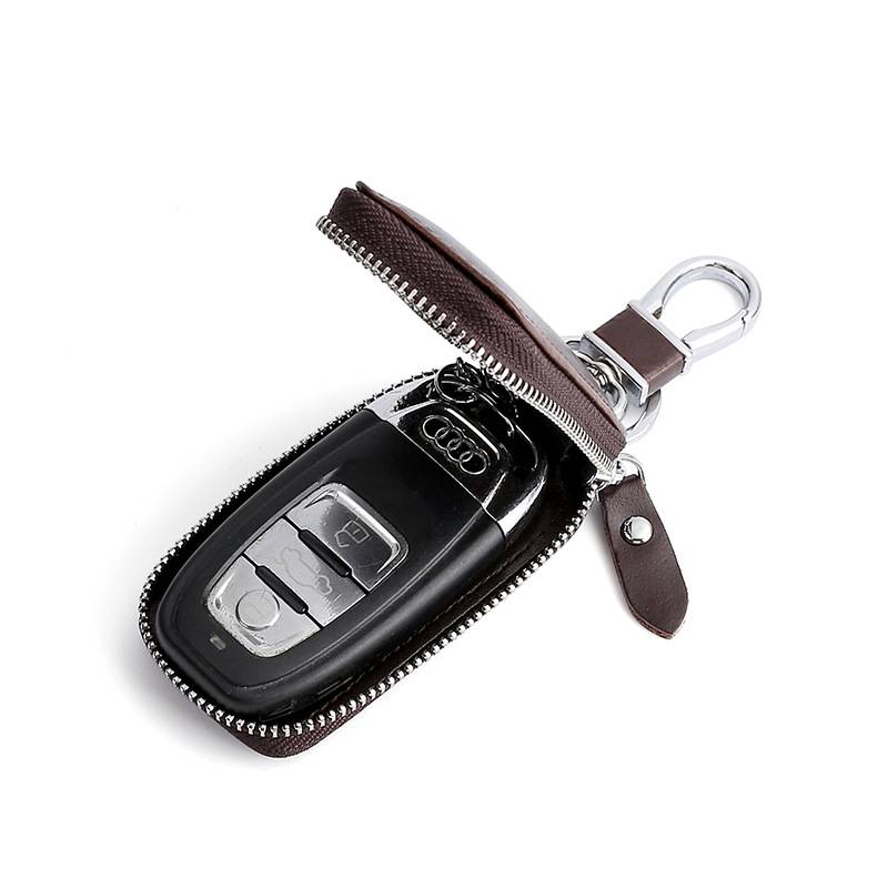 Echter Leder Autoschlüssel Etui Brown