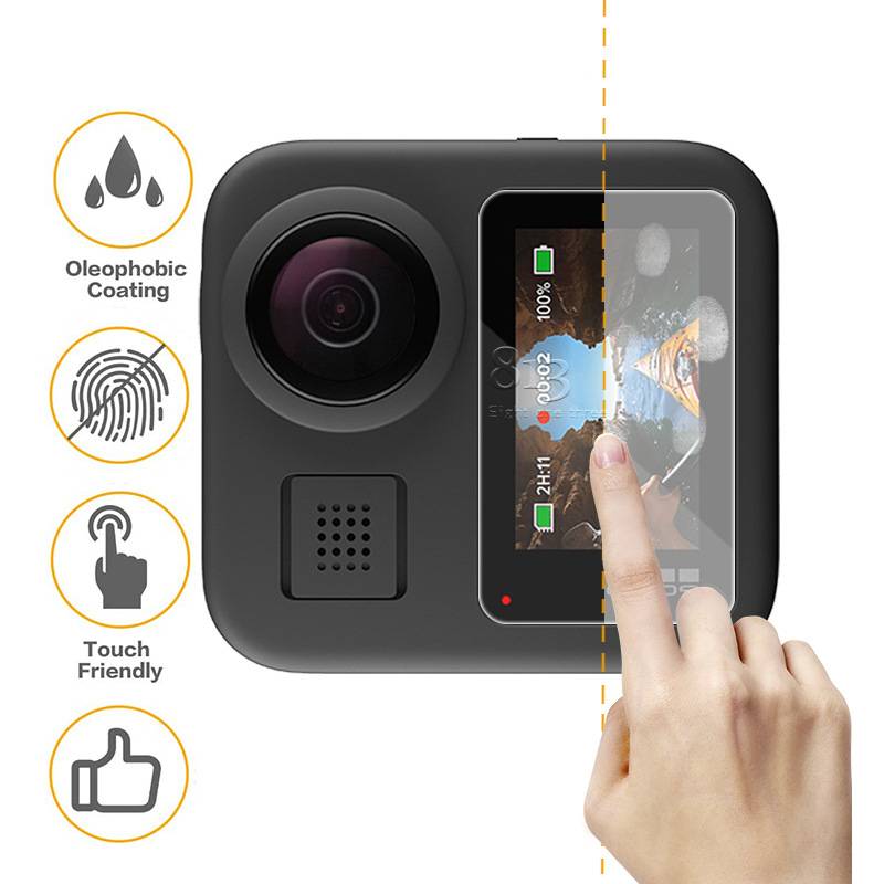 GoPro MAX Displayschutz - 2er-Pack gehärtetes Glas