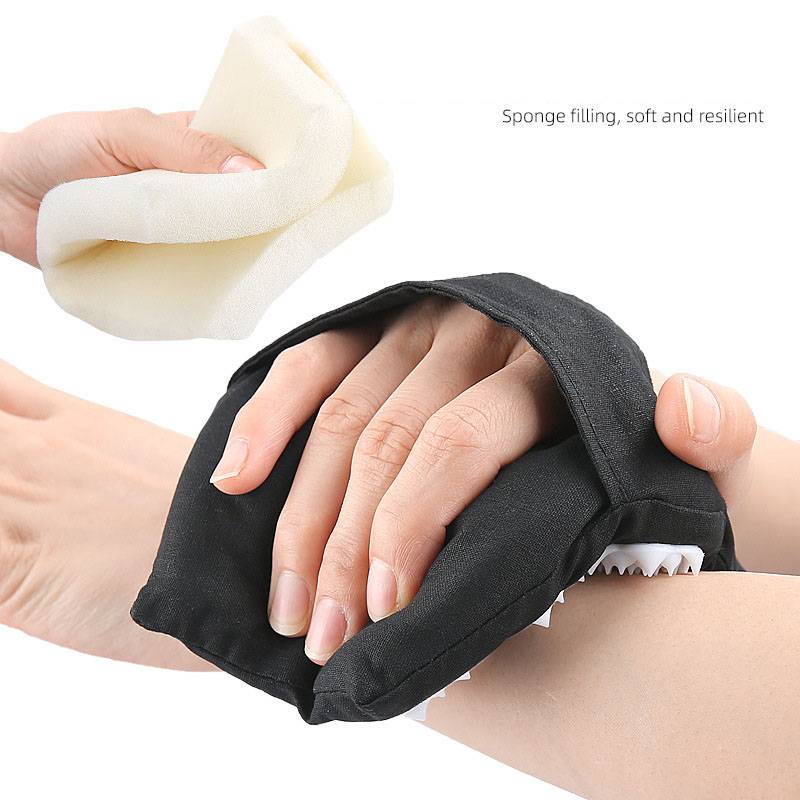 Akupressur-Massagehandschuhe mit Strassschnalle Modell 1