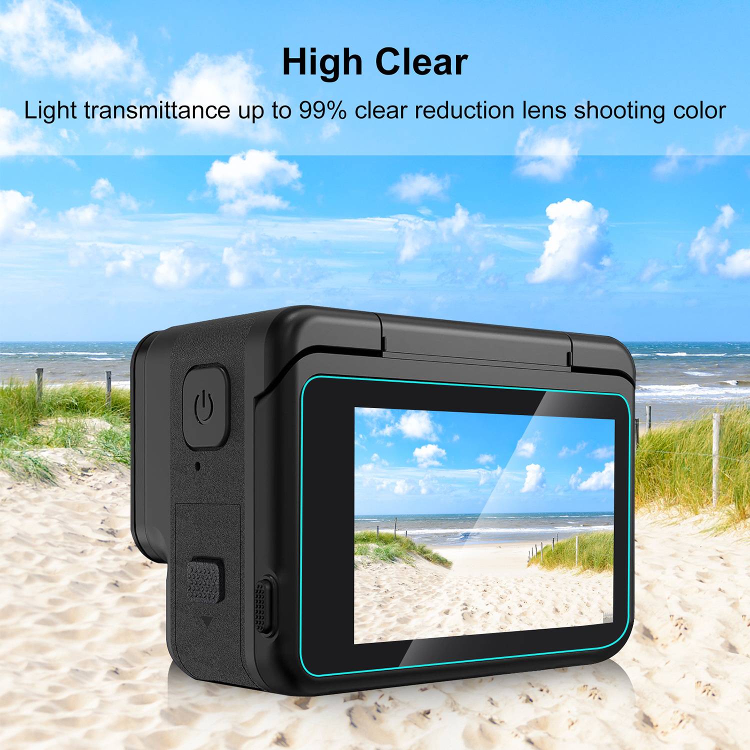 Displayschutz aus gehärtetem Glas für Insta360 Ace Pro 2 (3er-Pack)