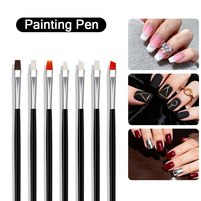 Professionelles 15-teiliges Nailart-Pinselset Black