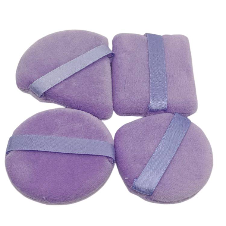 Puderquasten 4er-Pack Violett