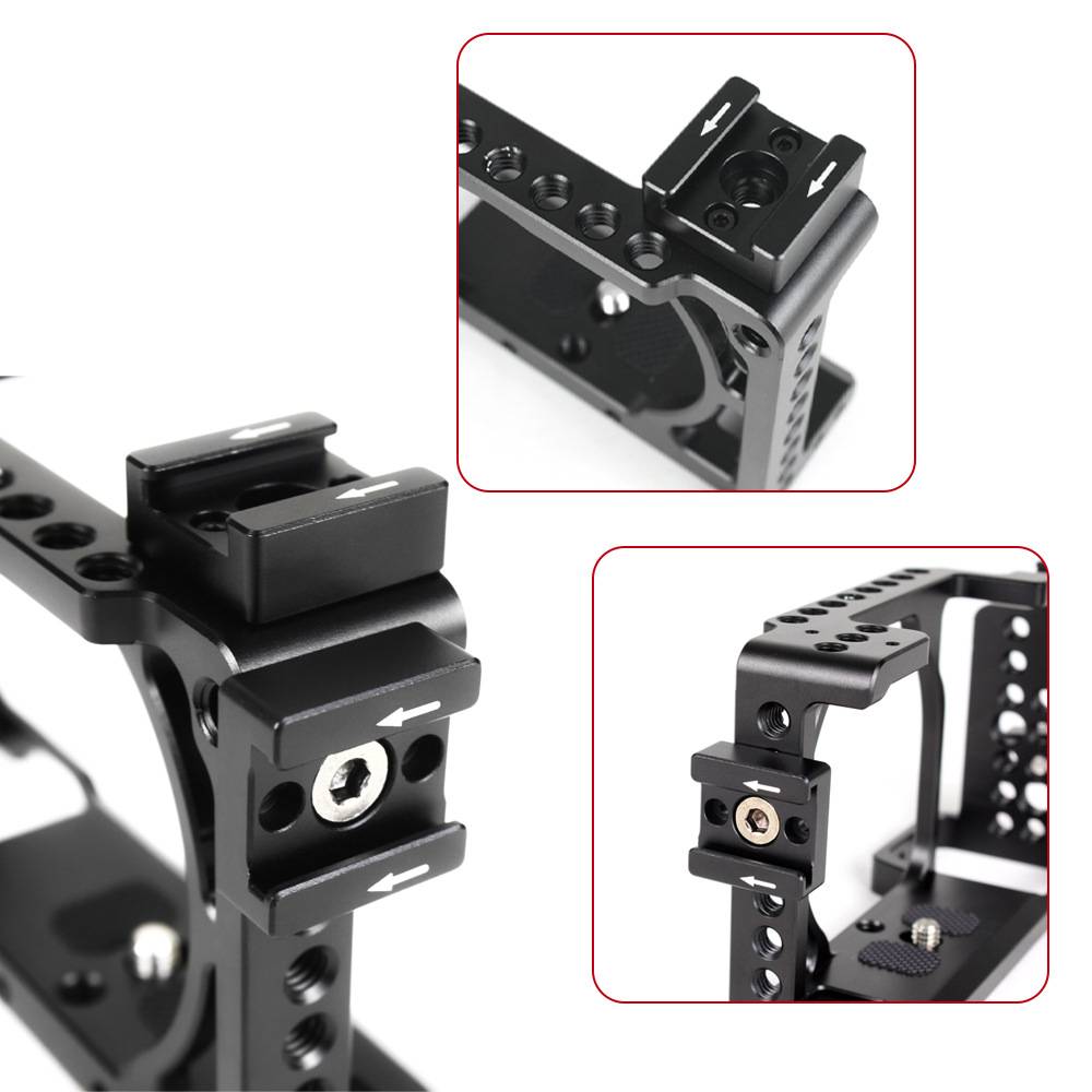 Cold Shoe Mount Adapter Cold Shoe Extender für Kamera Black