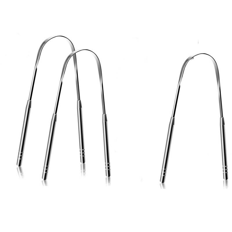 Zungenschaber Edelstahl 3er Pack Silver