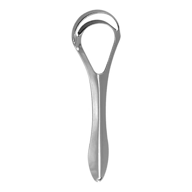 Zungenschaber aus Edelstahl Silver