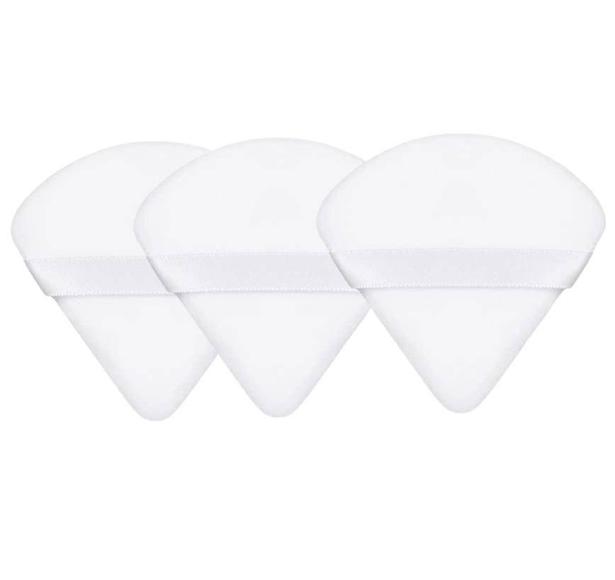 Dreieckige Puderquaste White 3 Pack