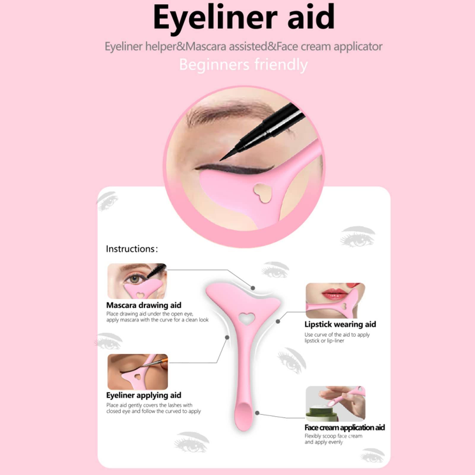Eyeliner-Vorlage Schablone zum Schminken Pink