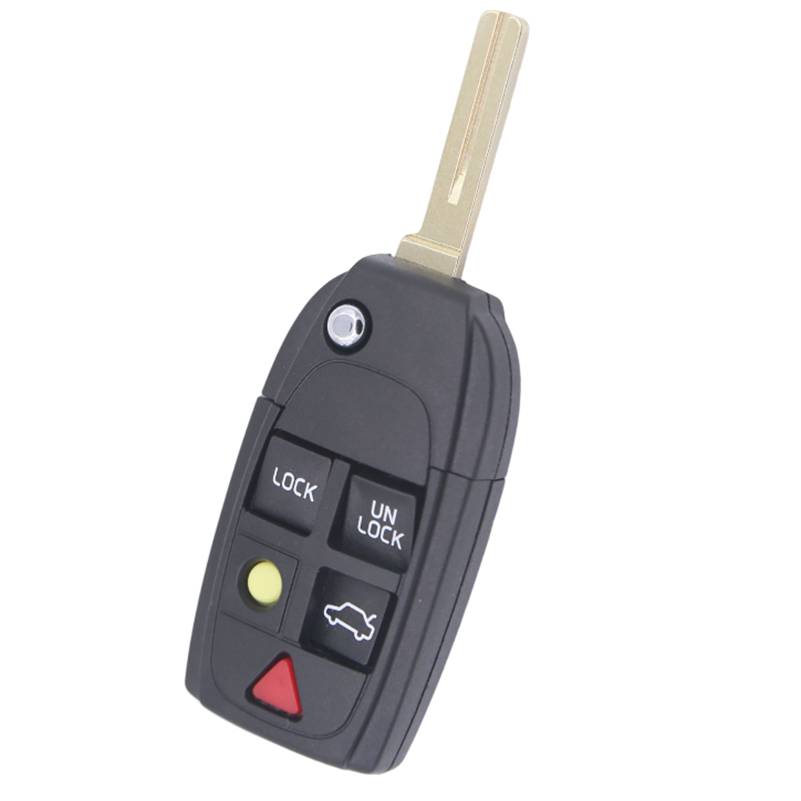 Autoschlüssel-Gehäuse für Volvo 5 Tasten schwarz