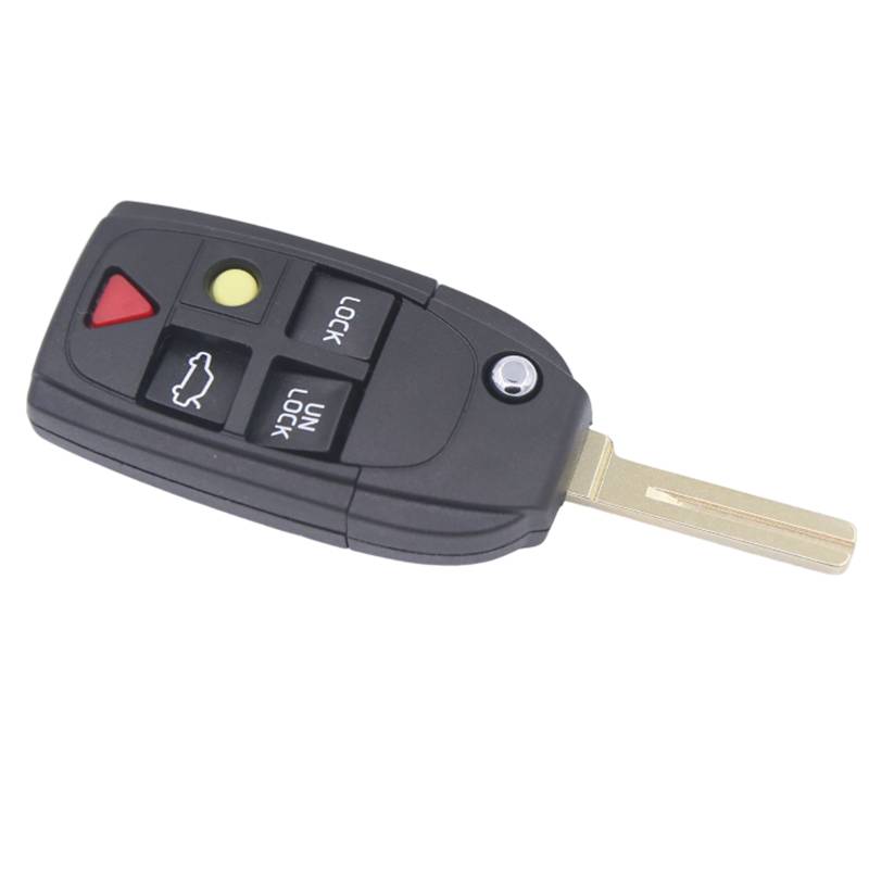 Autoschlüssel-Gehäuse für Volvo 5 Tasten schwarz