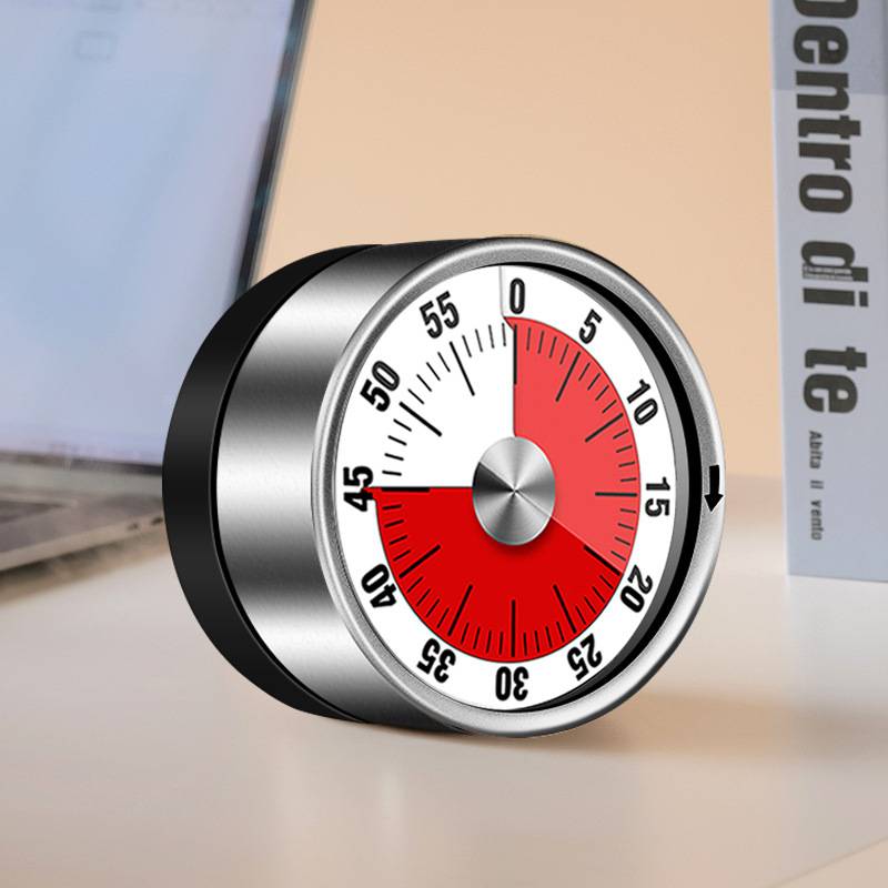 Magnetischer mechanischer Küchentimer Silver