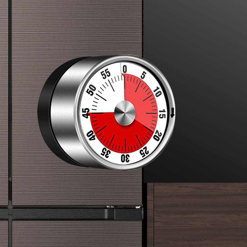 Magnetischer mechanischer Küchentimer Silver