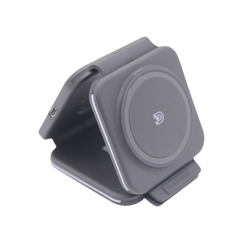 3-in-1-Wireless-Ladegerät, magnetische, faltbare Ladestation Black