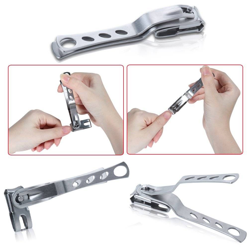 Nagelknipser für dicke Nägel im 2er-Pack Silver