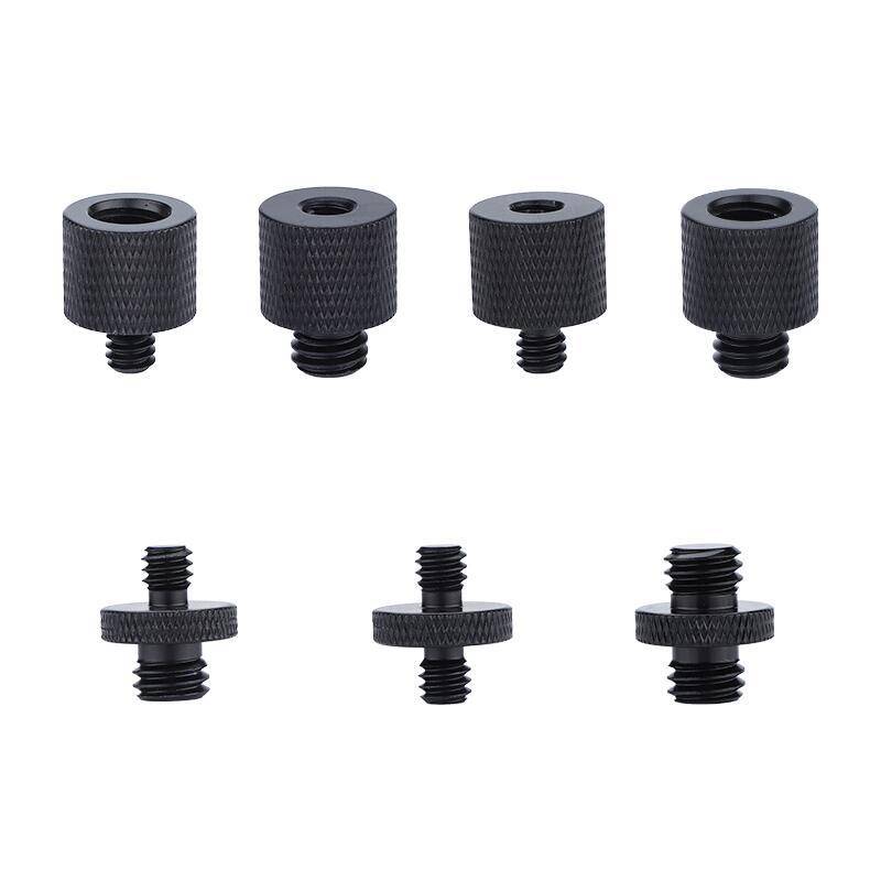 Kamerastativ-Schraubadapter 1/4" auf 3/8" 6-teilig Black