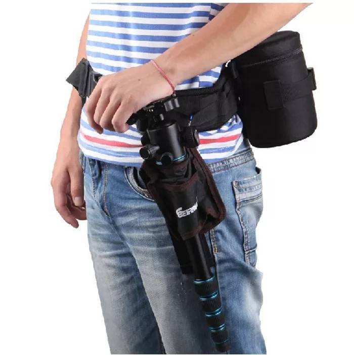 Multifunktionaler Hüftgurt für DSLR-Kamera Black