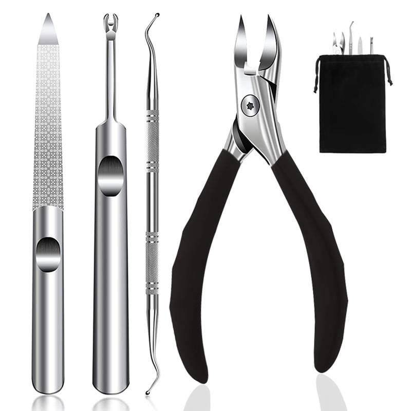 Scharfe & robuste Nagelknipser - 4 Stück Black