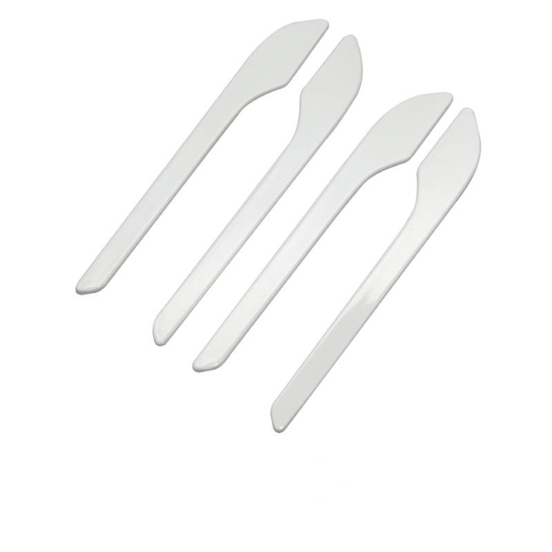 4-teilige kratzfeste Türgriff-Schutzaufkleber für Tesla Model 3/Y White