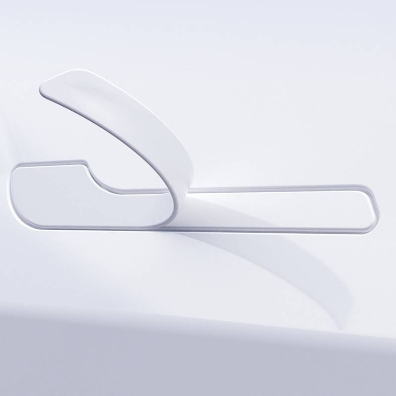 4-teilige kratzfeste Türgriff-Schutzaufkleber für Tesla Model 3/Y White