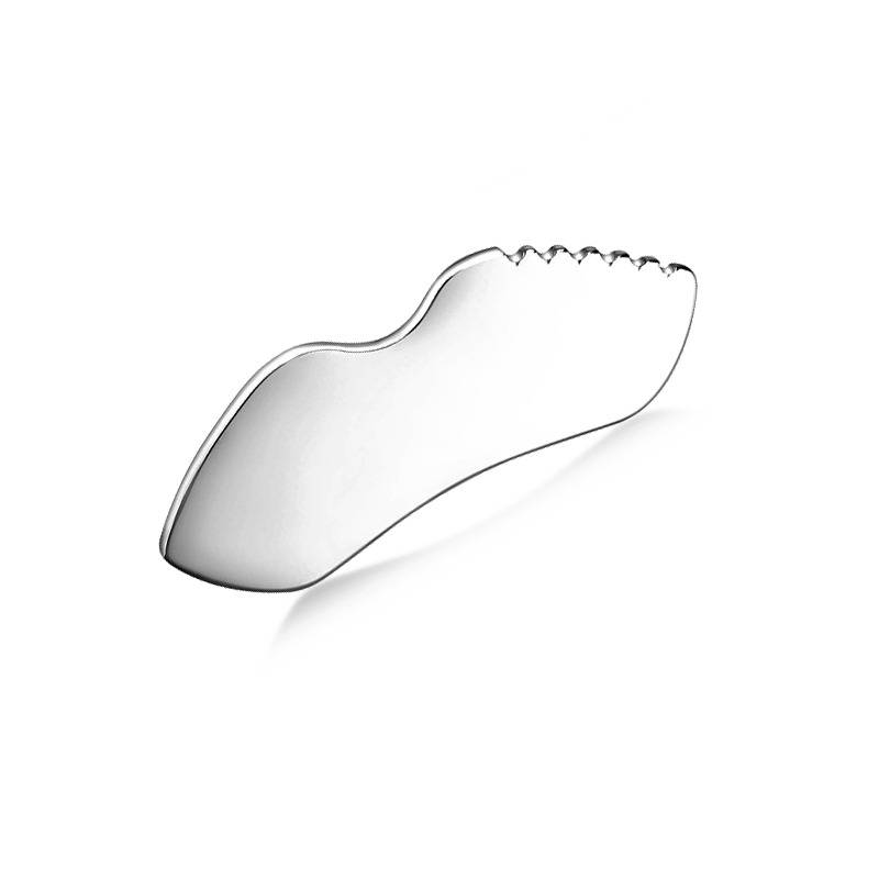 Flügelförmiges Gua Sha Gesichtswerkzeug aus Edelstahl für Straffung und Lifting