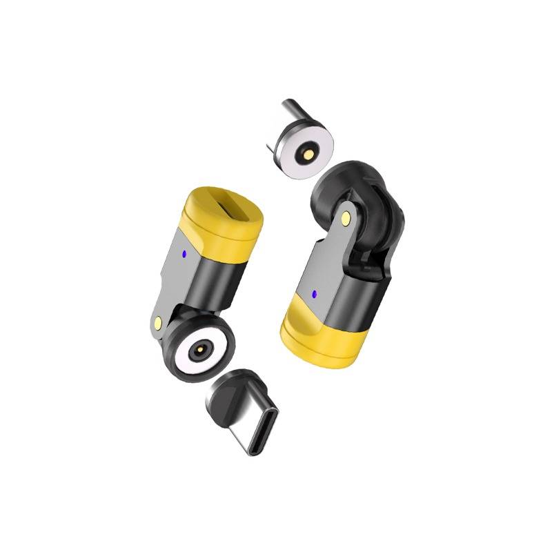1Pin 540° Drehbarer Typ-C Magnetischer Ladeadapter - Mini-Verbinder