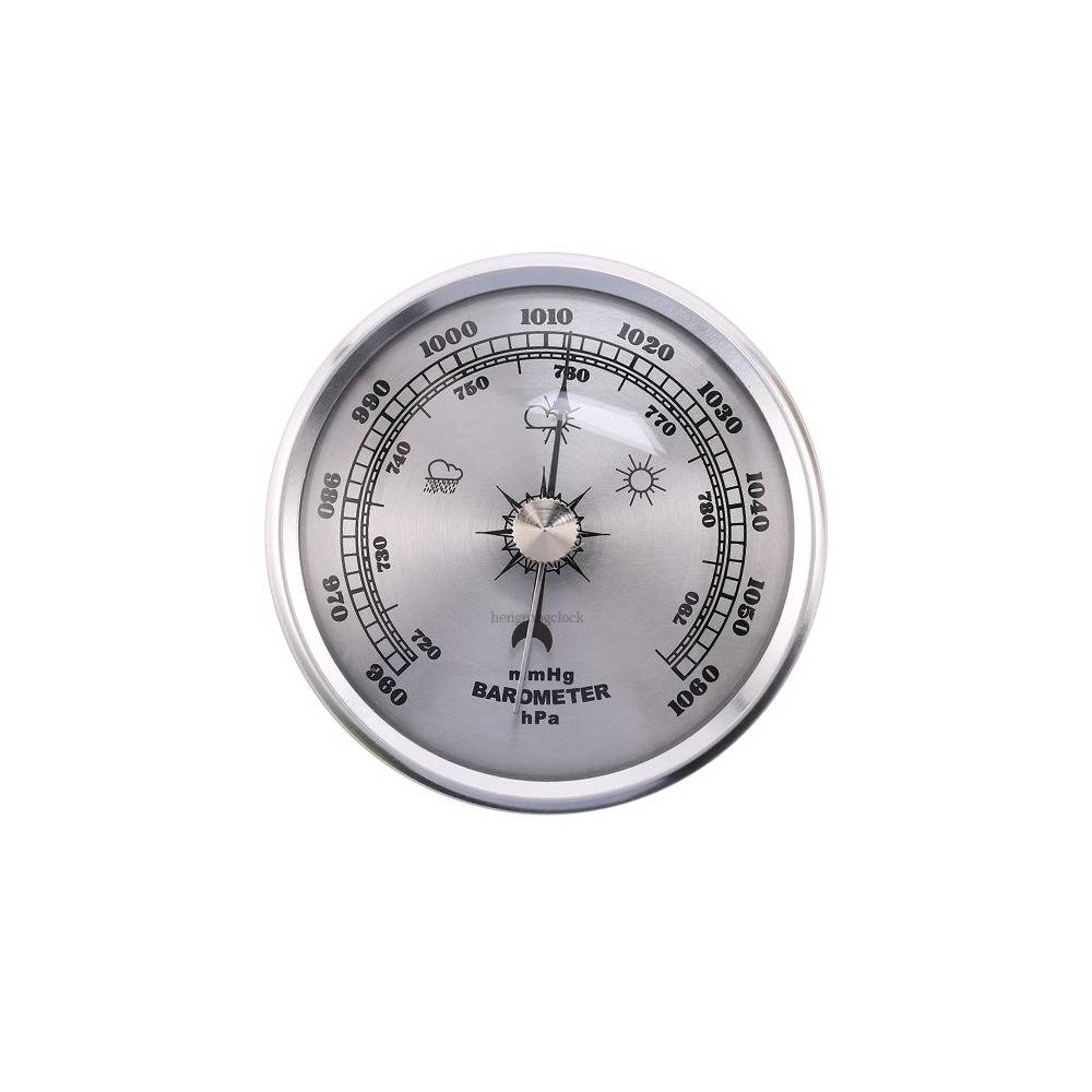 70mm Analoges Barometer - Präzises Wetterstationsinstrument für den Heimgebrauch Silver