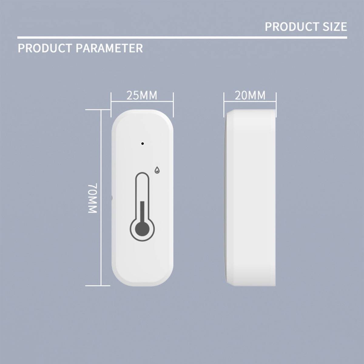 Tuya WLAN & Bluetooth Smart Home Temperatur- und Feuchtigkeitssensor