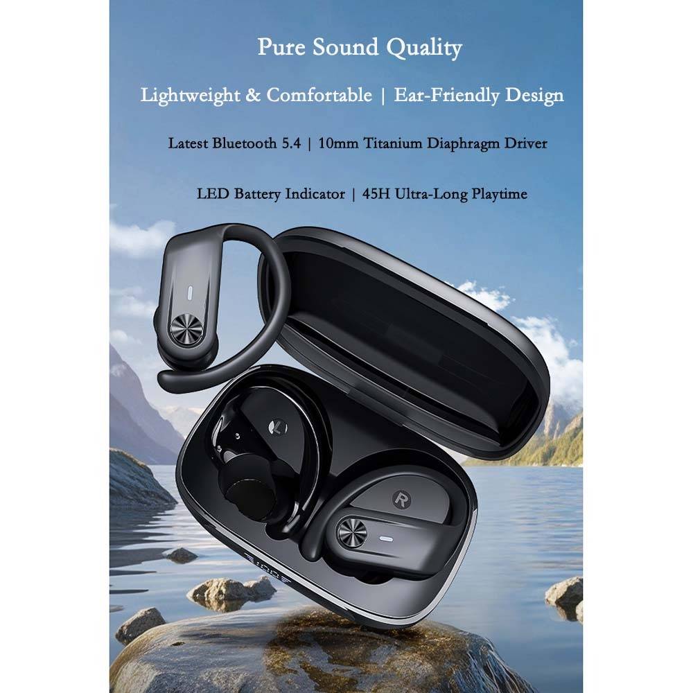 HIFI Noise Cancelling Over-Ear Sport-Kopfhörer, Bluetooth 5.4, 45H Wiedergabezeit